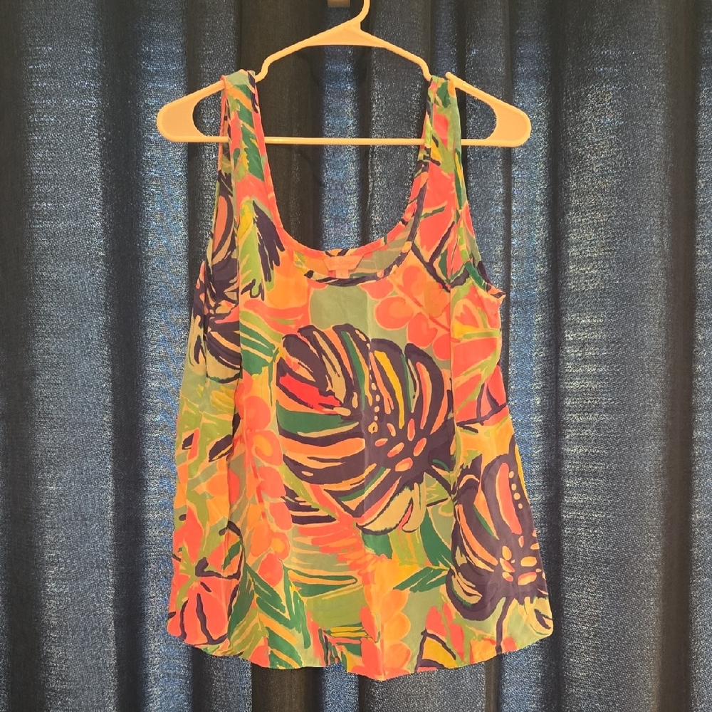 Lilly Pulitzer Multicolor Tropical Tank Top